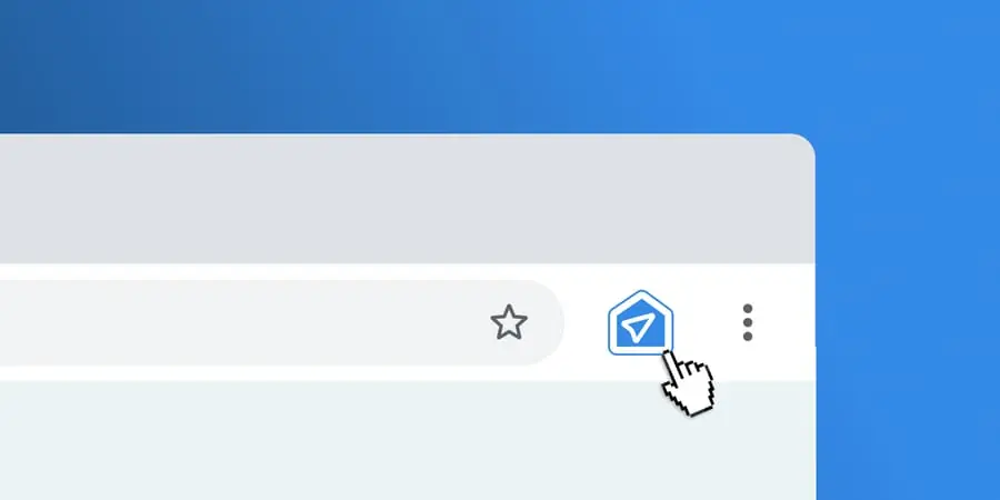 The Rightroute Chrome extension saving a property from a Rightmove listing page
